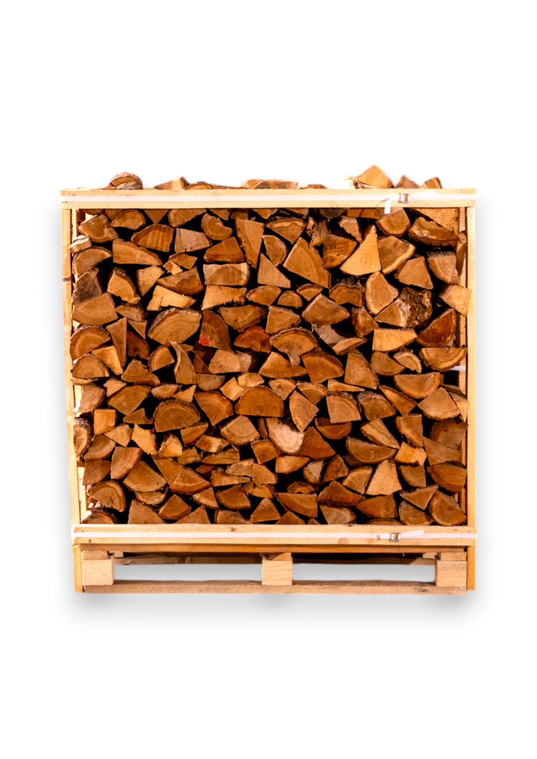 Džiovintos ąžuolo malkos medinėje dežėje (1 erdmetris)