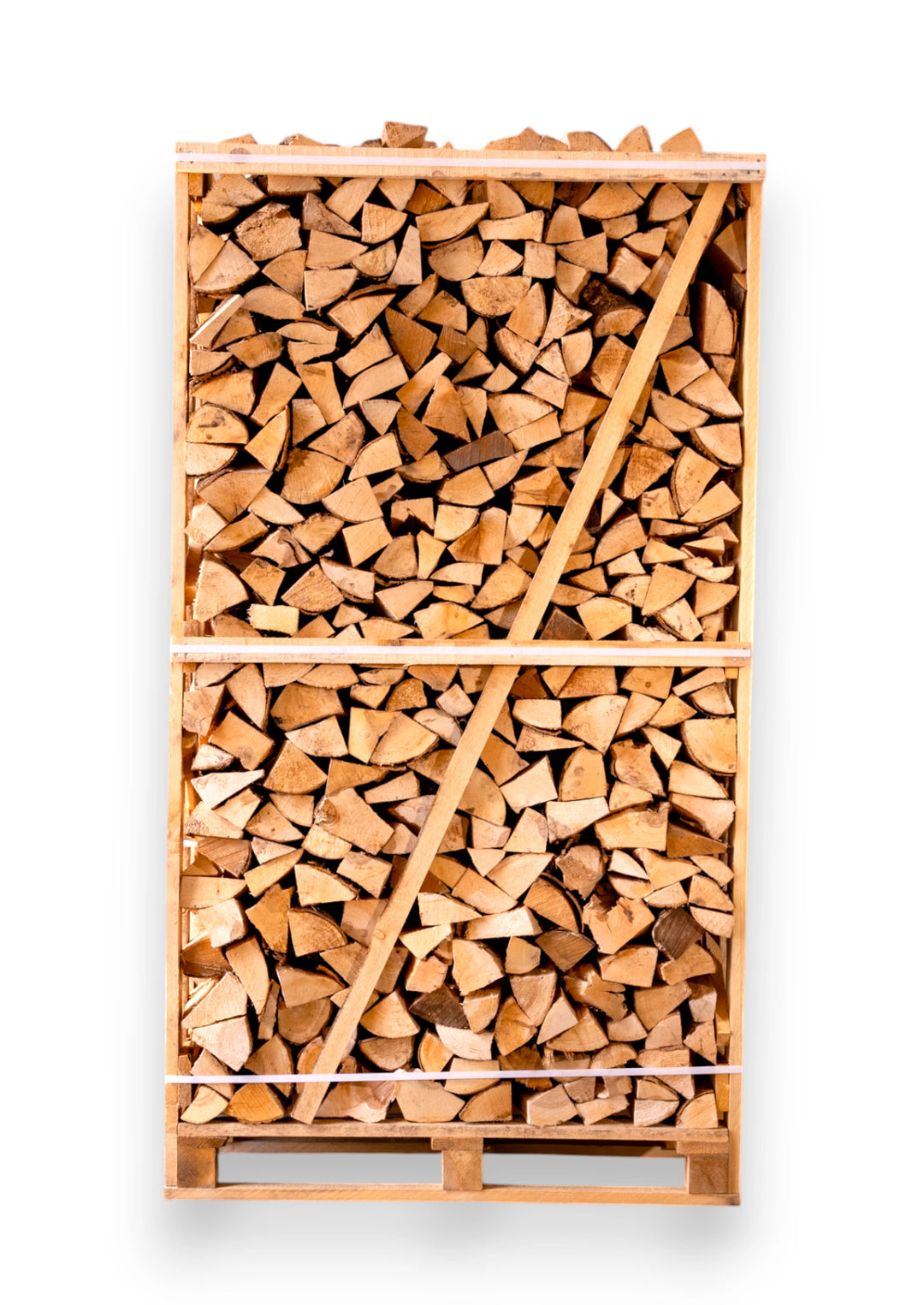 Džiovintos uosio malkos medinėje dežėje ( 1.8 erdmetrio)