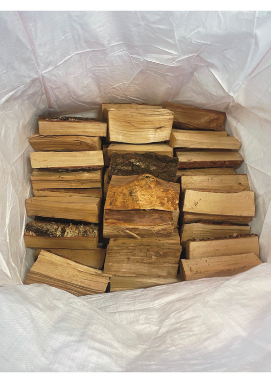 Džiovintos beržo malkos 1 m3 maišuose